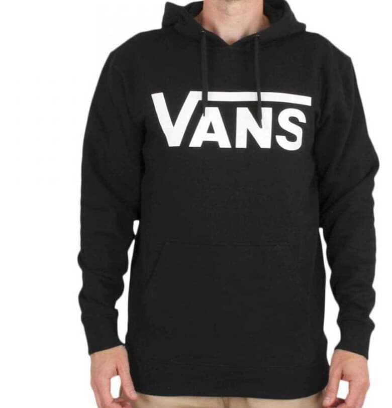 Десениран суитшърт с качулка и джоб тип кенгуру Vans