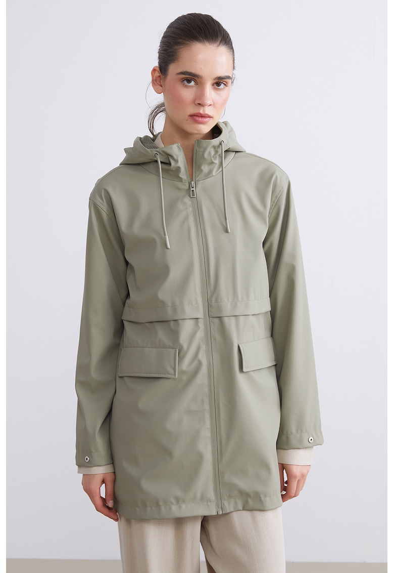 Дъждобран с дълги ръкави и цип LC WAIKIKI