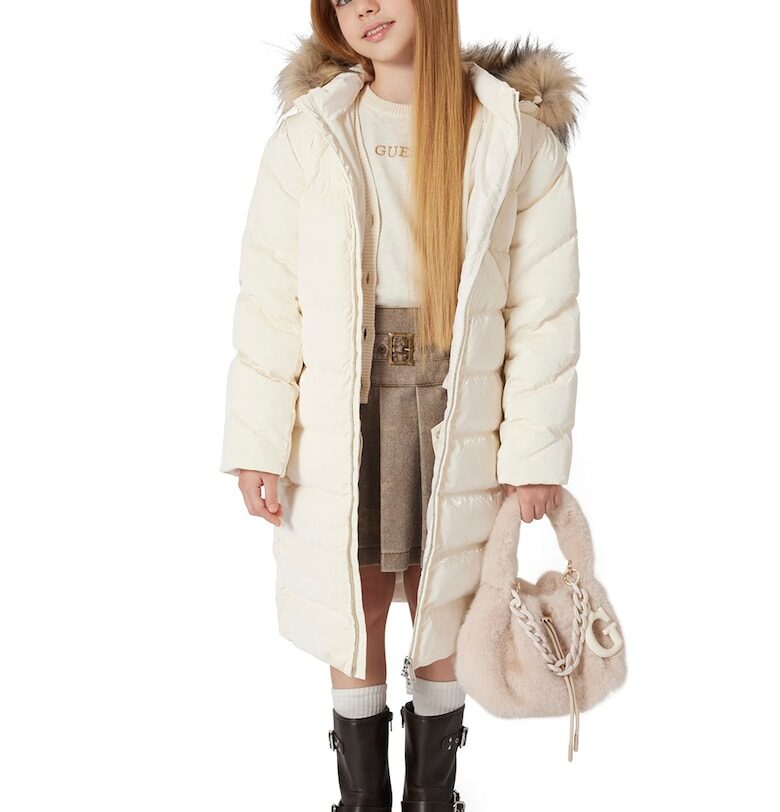 Дълго зимно яке с вата GUESS KIDS
