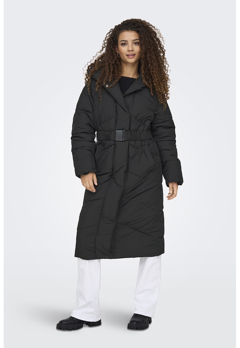 Дълго зимно яке с колан Only