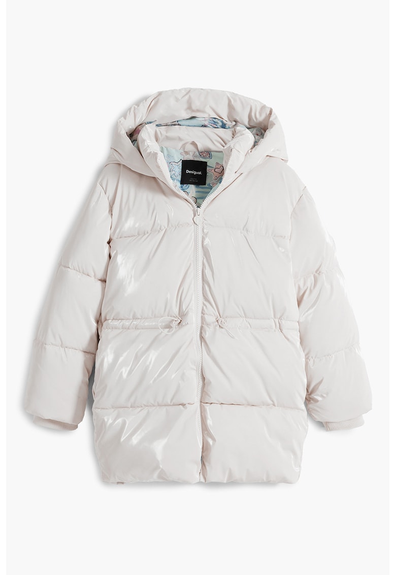 Дълго подплатено яке с качулка DESIGUAL