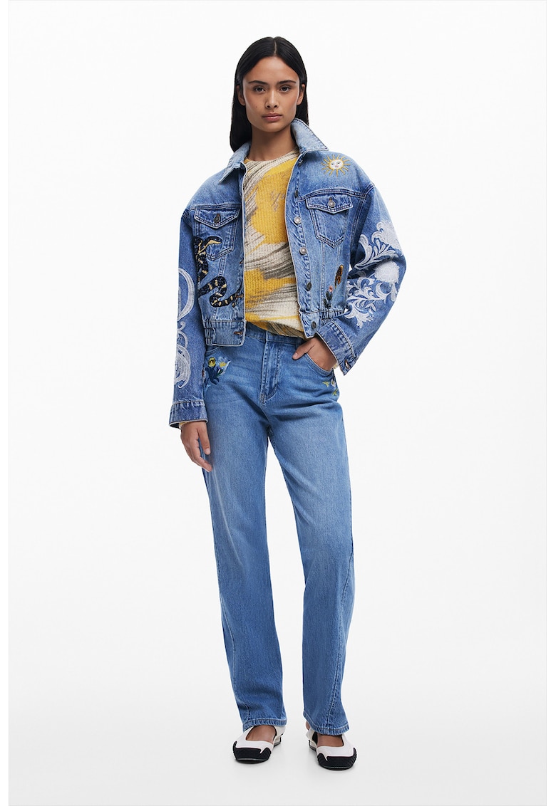 Дънково яке с бродерии DESIGUAL