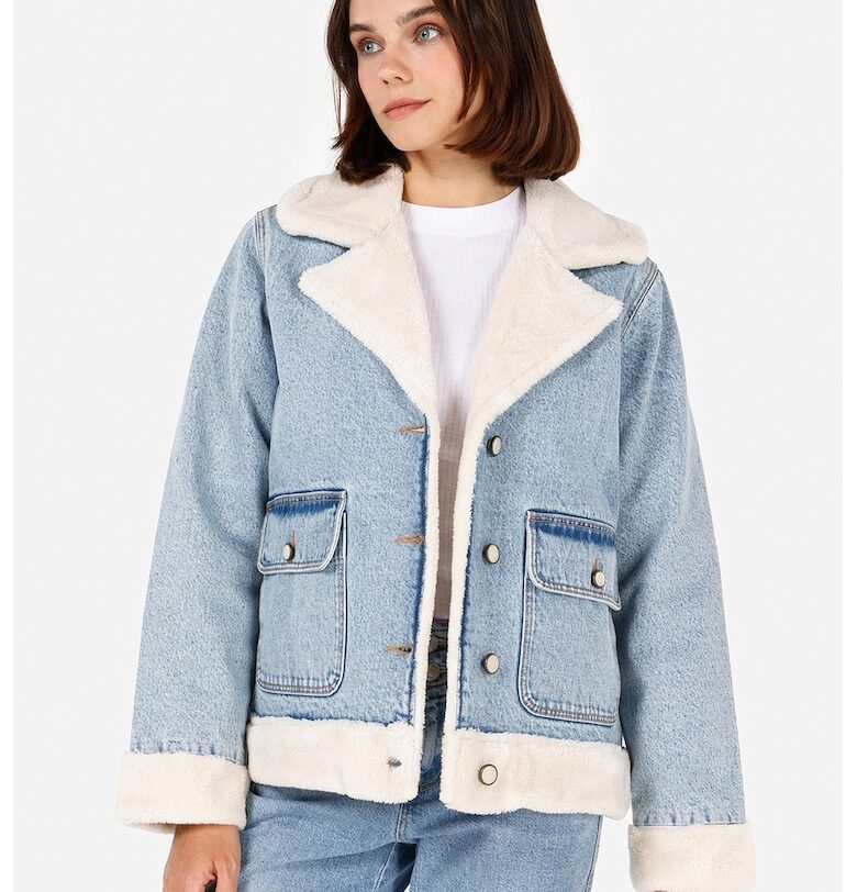 Дънково яке с мъхести краища COLINS