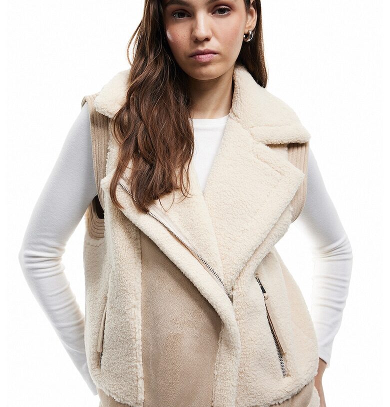 Елек от еко кожа с еко пух KOTON