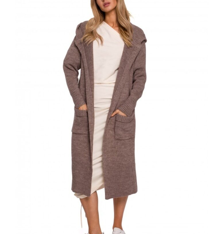 Жилетка с  джобове - Акрил - Полиамид - Бежов - Универсален размер MOE