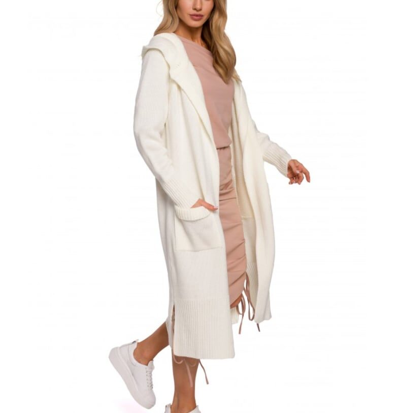 Жилетка с  джобове - Акрил - Полиамид - Екрю - Универсален размер MOE