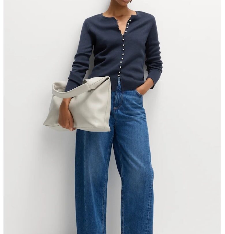 Жилетка с овално деколте и копчета Marks  Spencer