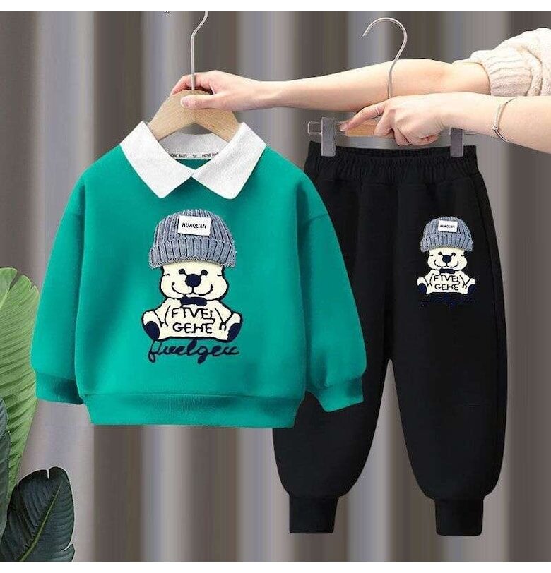 Зелен костюм за момче 2 части Nannie