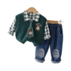 Зелен костюм за момчета с риза Alvarez Nannie