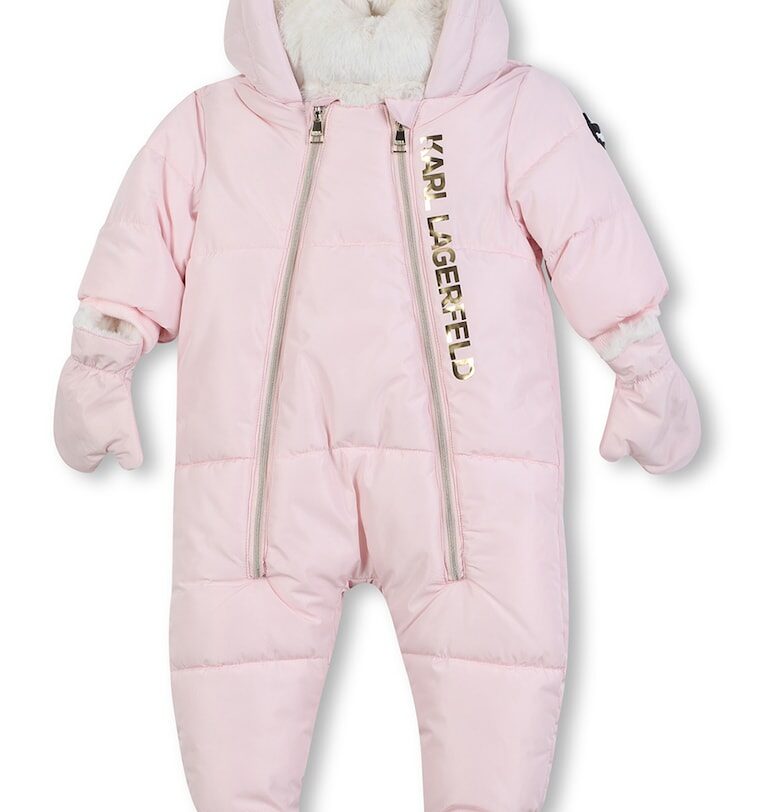 Зимен екип с лого KARL LAGERFELD KIDS