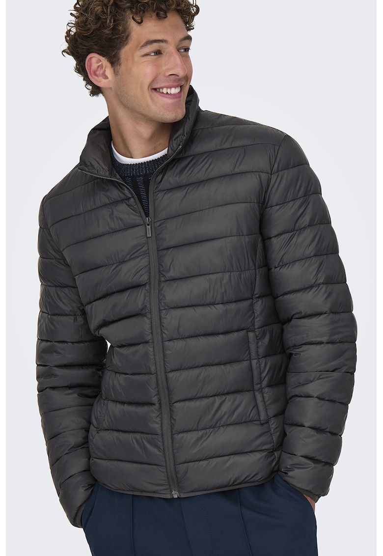 Зимно капитонирано яке с джобове встрани Only Sons