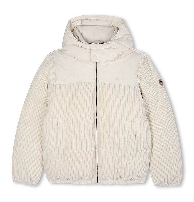 Зимно яке с качулка BOSS Kidswear