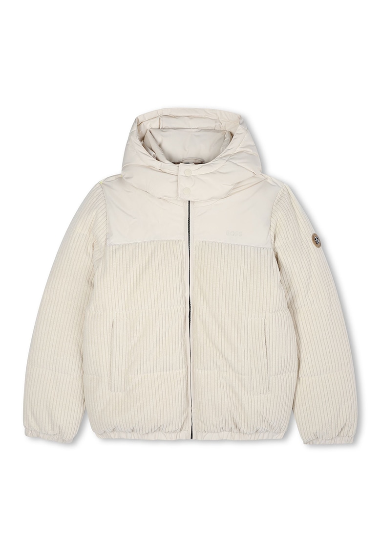 Зимно яке с качулка BOSS Kidswear