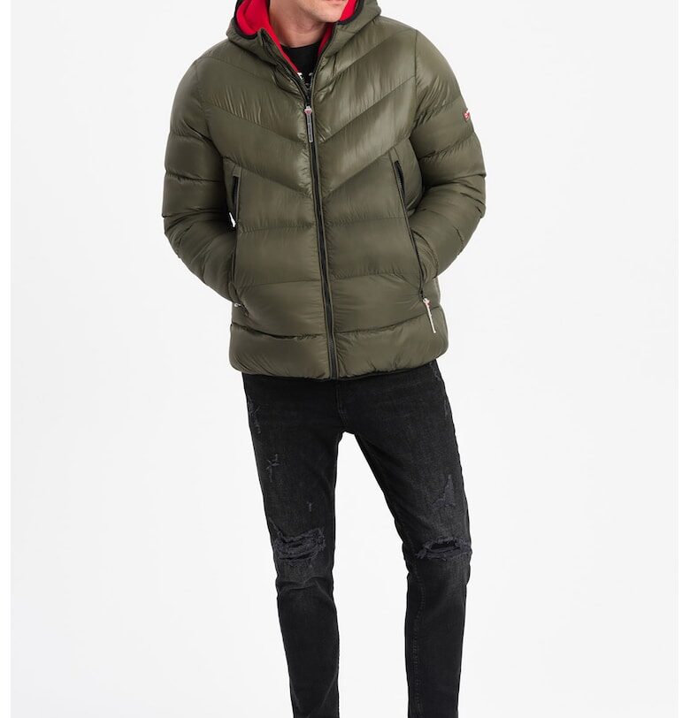 Зимно яке с качулка и вата OMBRE