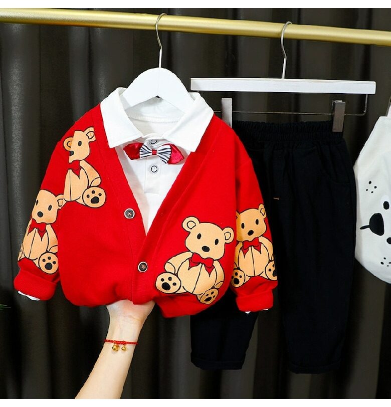 Комплект за деца от 3 части с мечета Бруно Nannie