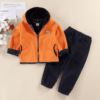 Костюм за момче - оранжев - полар - бавачка Nannie