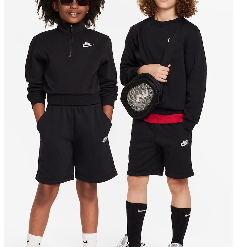 Къс панталон с връзка и лого Nike