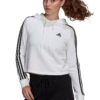 Къс суитшърт с характерни ивици adidas Sportswear