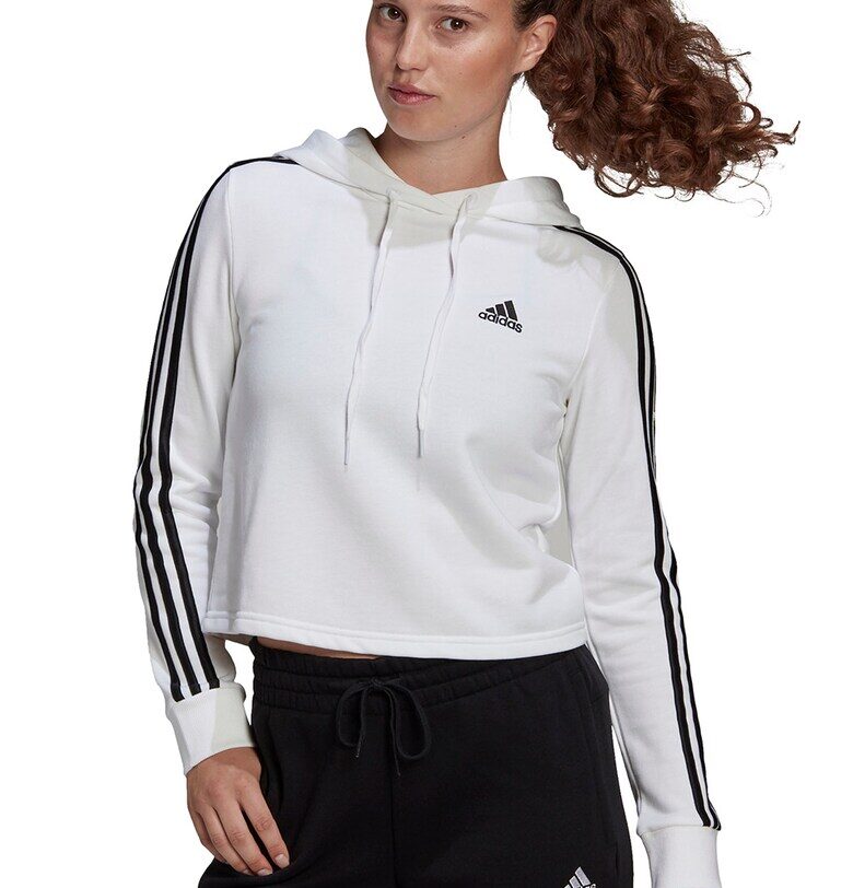 Къс суитшърт с характерни ивици adidas Sportswear