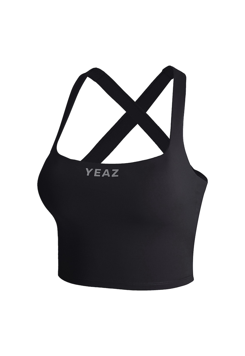 Къс топ с лого YEAZ