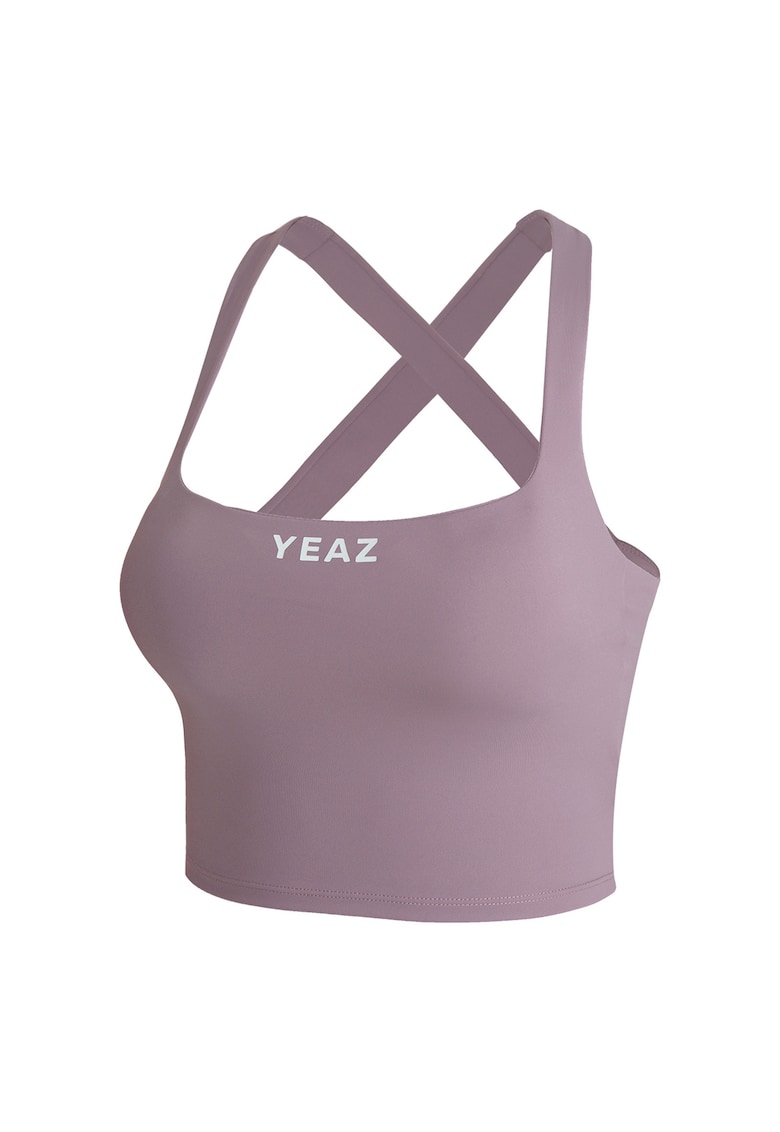 Къс топ с лого YEAZ