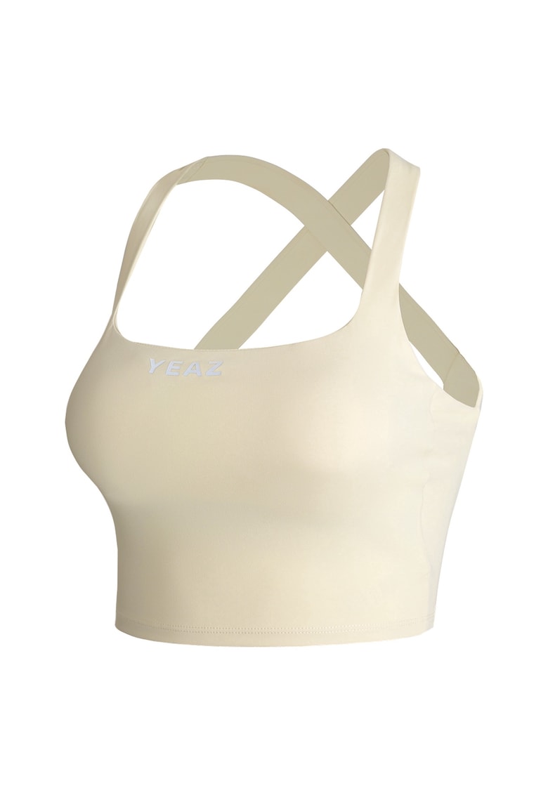 Къс топ с лого YEAZ