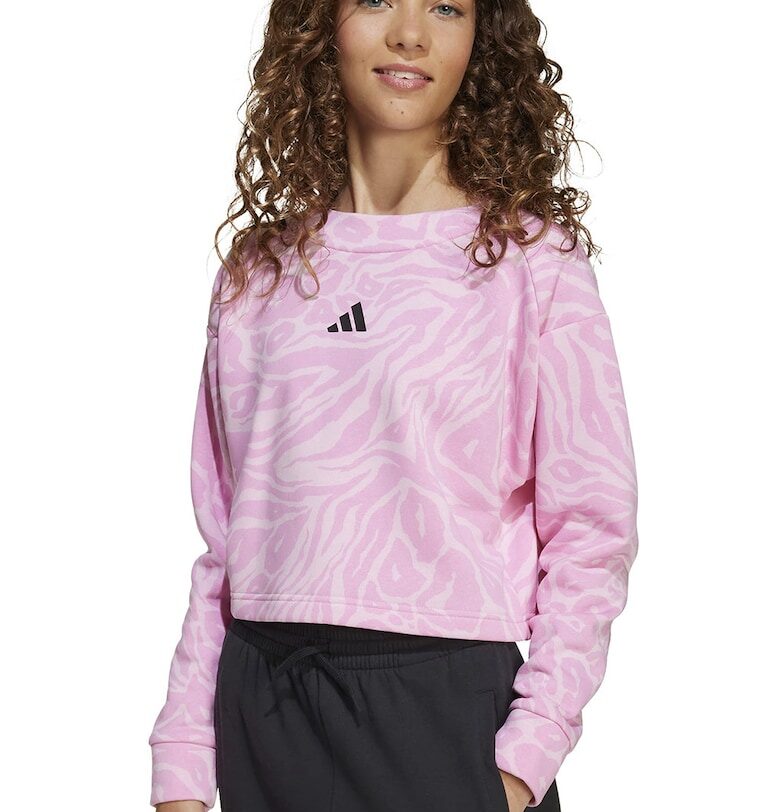 Къса блуза с принт adidas Sportswear