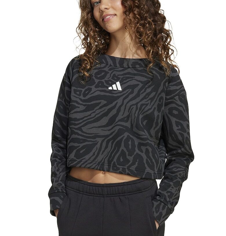 Къса блуза с принт adidas Sportswear