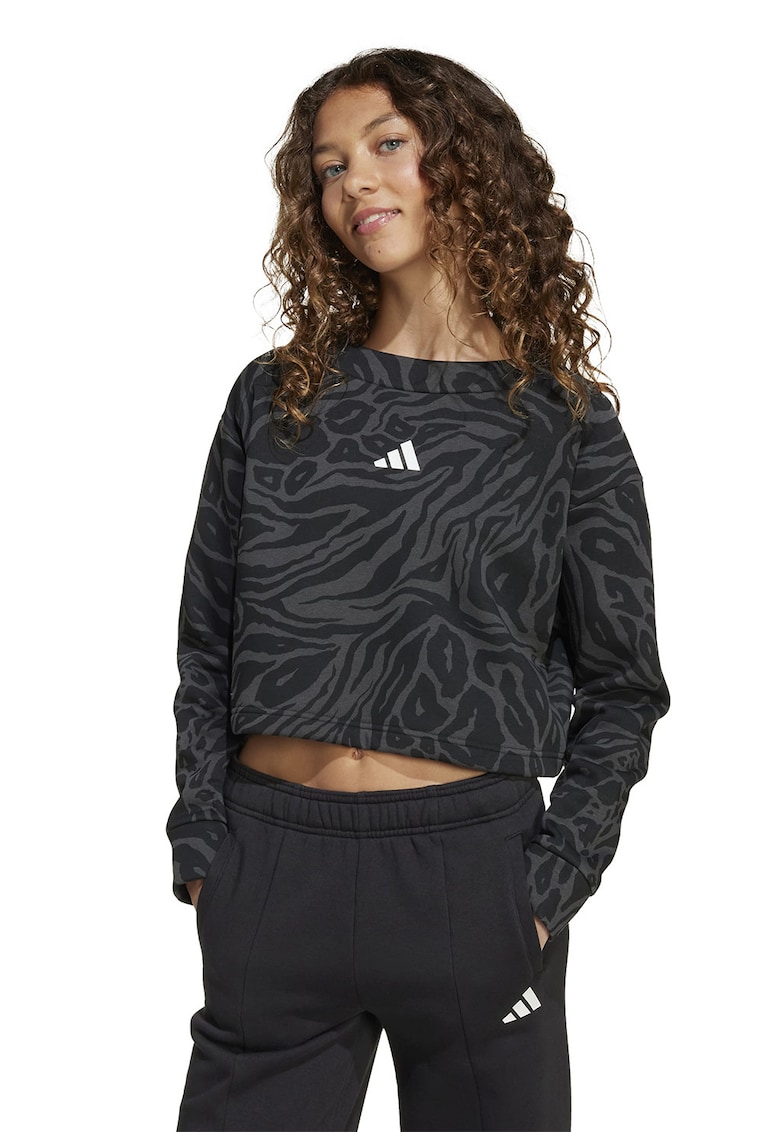 Къса блуза с принт adidas Sportswear