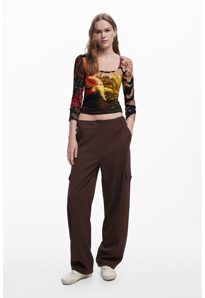 Къса слим блуза DESIGUAL