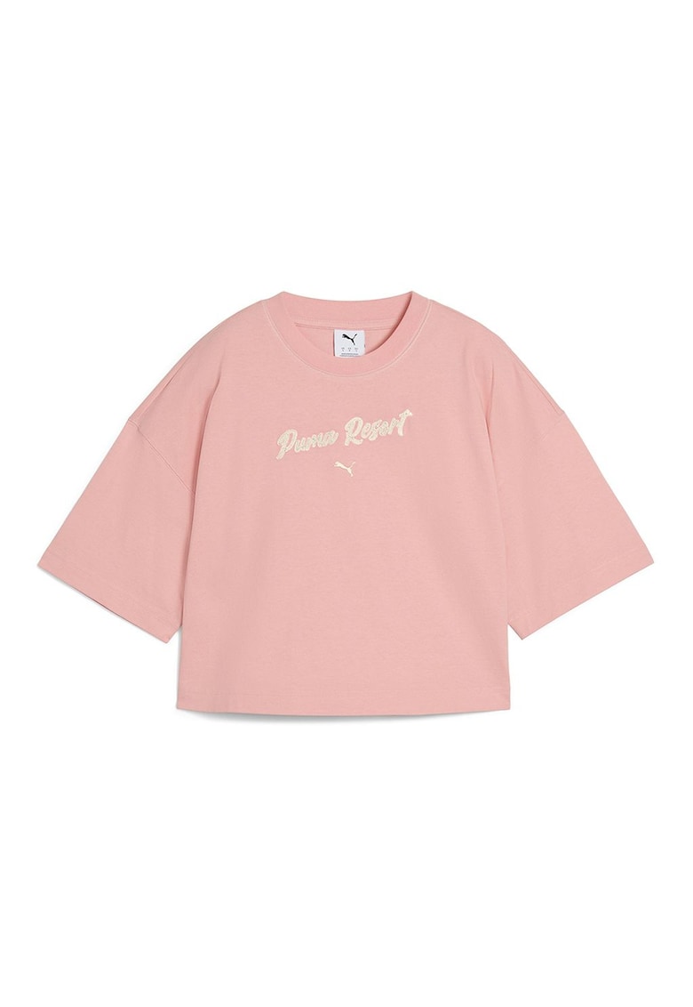 Къса тениска от памук Puma