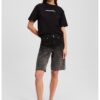 Къси дънки със захабен ефект KARL LAGERFELD JEANS