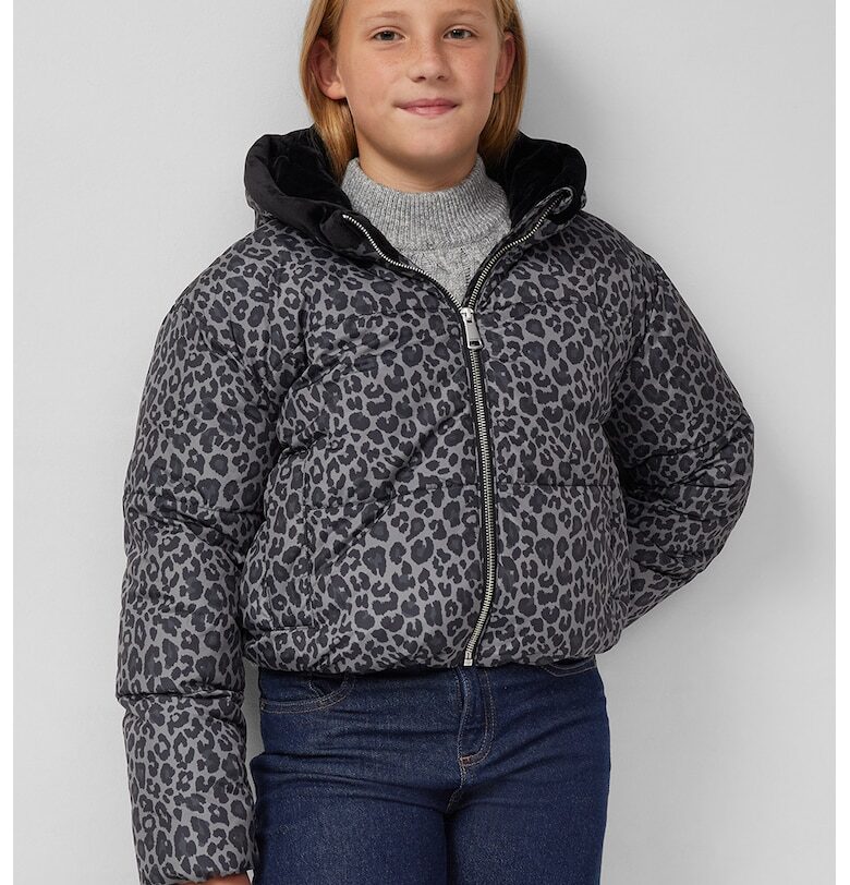 Късо зимно капитонирано яке с десен sOliver