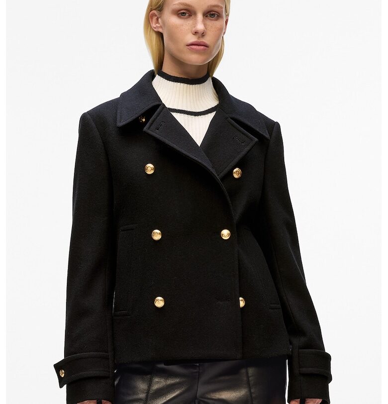 Късо палто с вълна Karl Lagerfeld