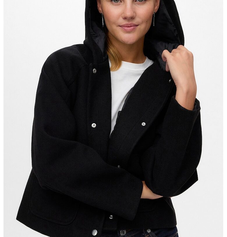 Късо палто с качулка Vero Moda