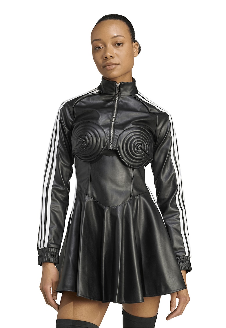 Късо яке от еко кожа adidas Originals