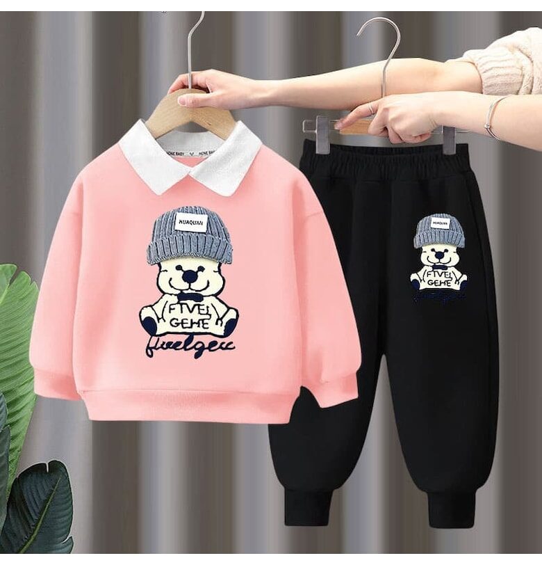 Момичешка рокля Розова Елена 2 части Nannie