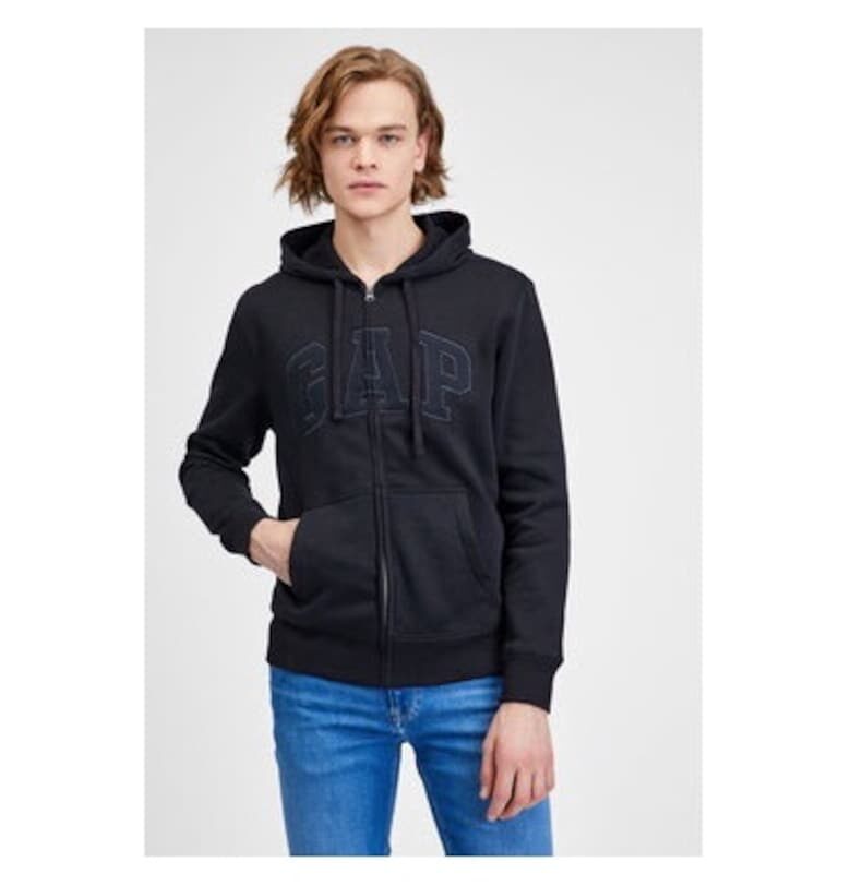 Мъжка блуза -  303616656 - Памук/Полиестер - Черна GAP