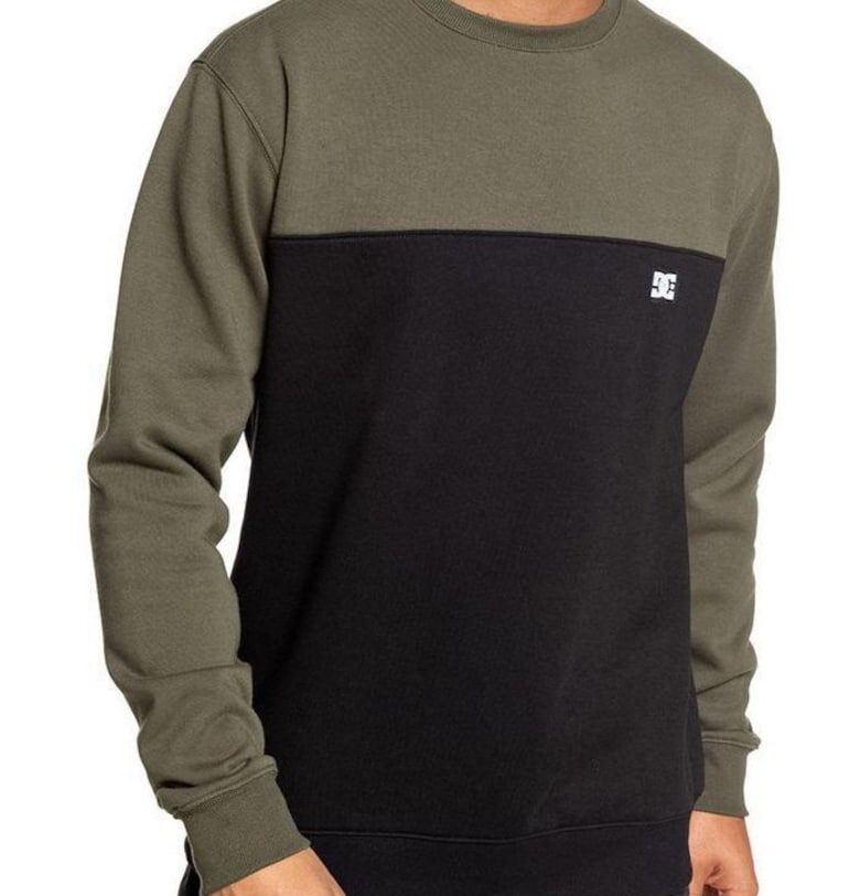 Мъжка блуза  Rebel Crew Block 3 Червено/черно DC Shoes