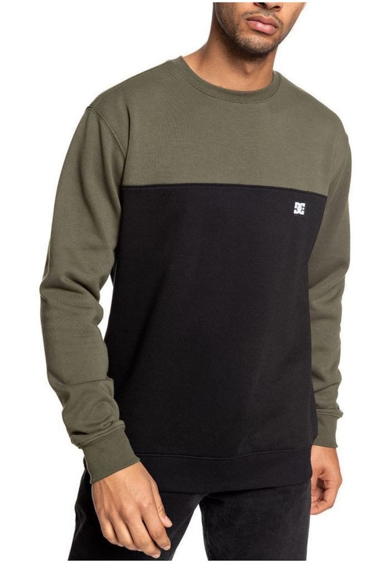 Мъжка блуза Rebel Crew Block 3 Червено/черно DC Shoes