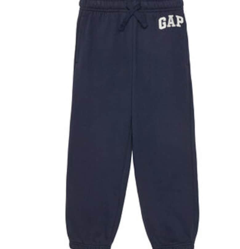 Мъжки панталон -  тъмносин - памук и рециклиран полиестер - GAP