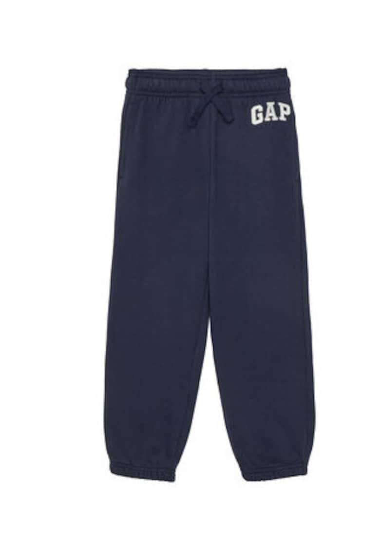 Мъжки панталон - тъмносин - памук и рециклиран полиестер - GAP