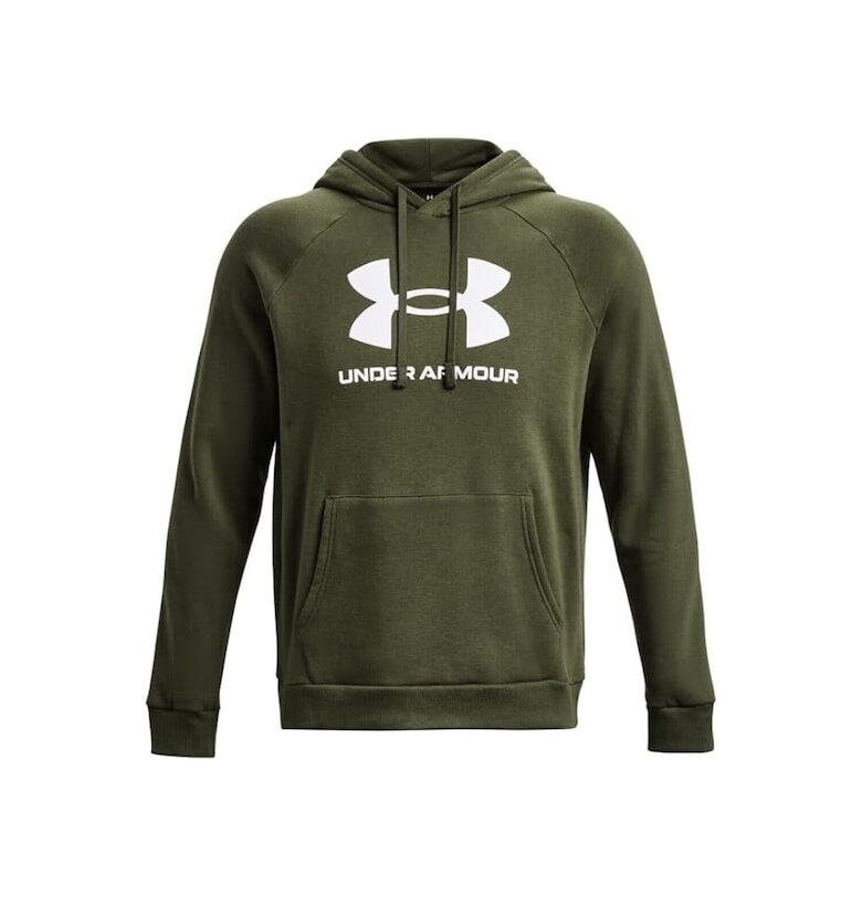 Мъжки суичър  XS - подплата - качулка - каки зелено - памук/полиестер Under Armour