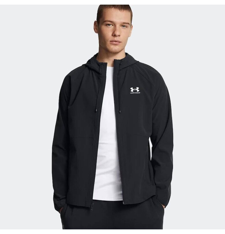 Мъжко спортно яке -  Rival Wvn Windbreaker - черно - полиестер Under Armour