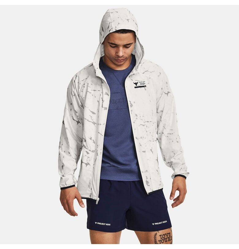 Мъжко спортно яке -  Полиестер - Бяло Under Armour