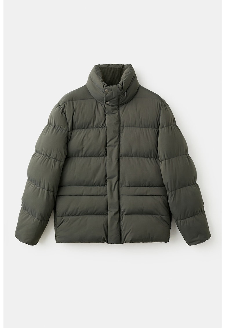 Непромокаемо зимно яке със средновисока яка Mango