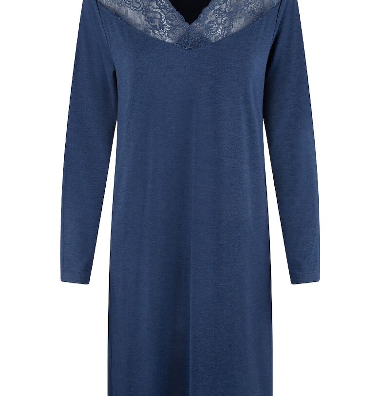 Нощница с дълги ръкави и дантела LingaDore