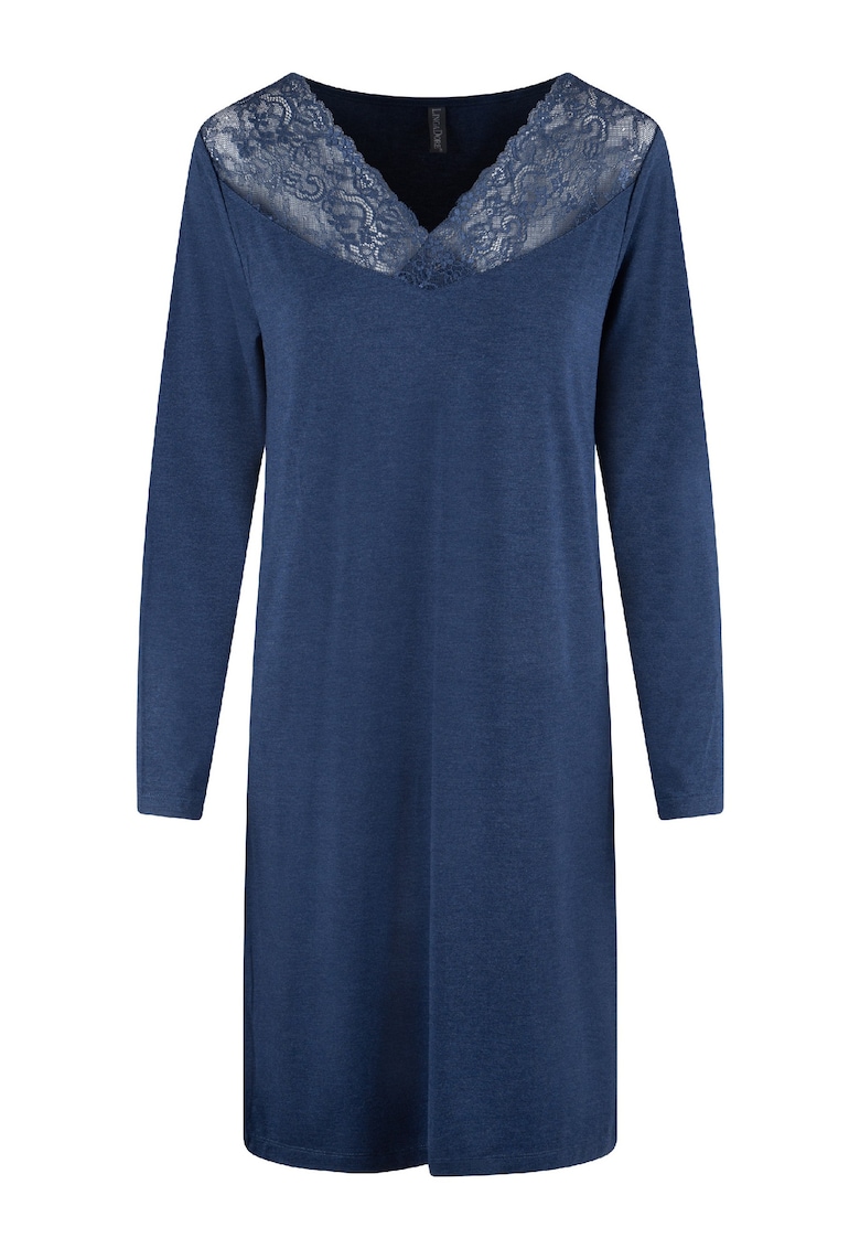 Нощница с дълги ръкави и дантела LingaDore