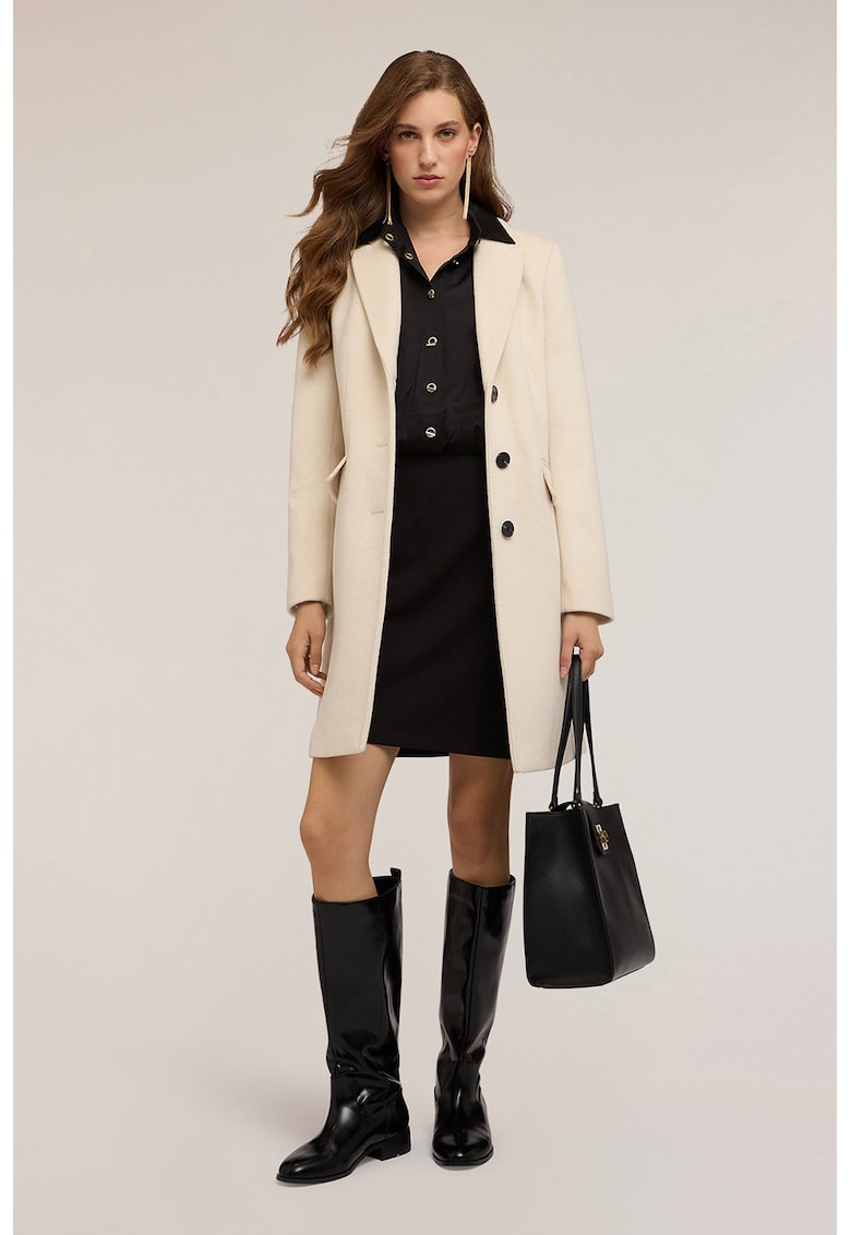 Палто с вълна и шлиц отзад Motivi