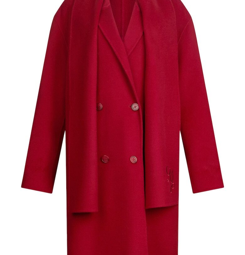 Палто с вълна с шал Liu Jo